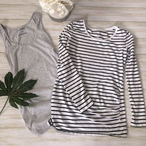 Old navy and Liz Lange maternity two shirt lot size small S 0 2.